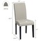 Costway Set of 2 Fabric Dining Chairs Upholstered with Nailhead Trim